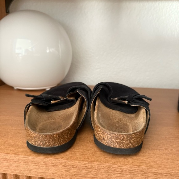 Alohas Black Suede Clogs Size 38 (US 7) - Picture 3 of 10